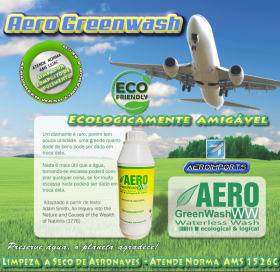 Aero Greenwash - Melhor limpador a Seco de Aeronaves composto de polimento - Frasco 1L