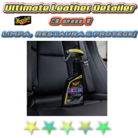Ultimate Leather Detailer  Meguiars - Limpeza de Couro 3 em 1- Limpa, restaura e protege - 472ml