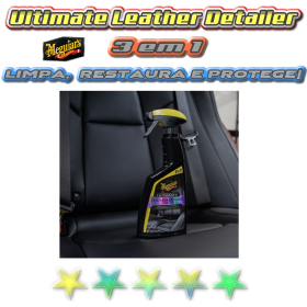 Ultimate Leather Detailer  Meguiars - Limpeza de Couro 3 em 1- Limpa, restaura e protege - 472ml